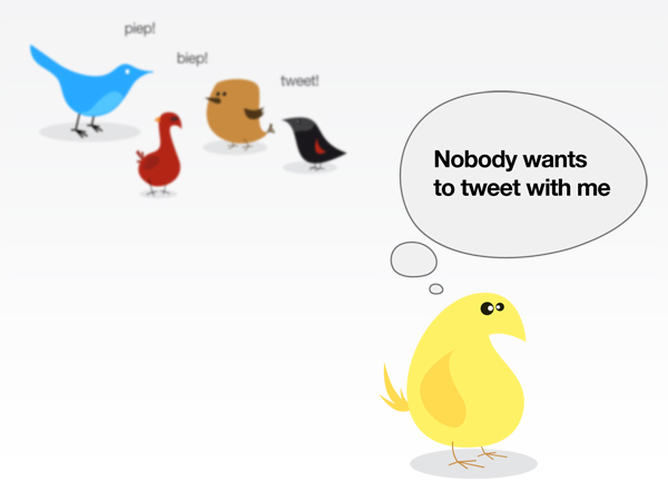 no one to tweet