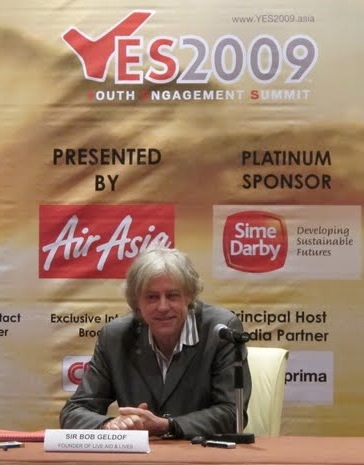 Sir Bob Geldof at YES2009 Sir Bob Geldof at YES2009