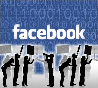 protesting on facebook