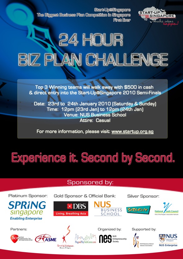 S@S 24 Hour Biz Plan Challenge flyer S@S 24 Hour Biz Plan Challenge flyer