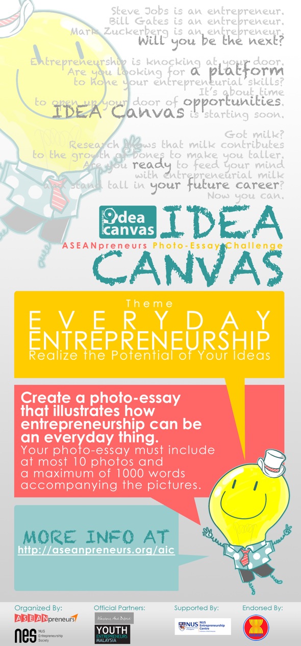 AIC flyer - Idea Canvas contest AIC flyer - Idea Canvas contest