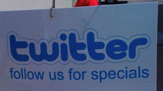 twitter ad - follow us for specials