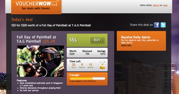 VoucherWOW deal page VoucherWOW deal page