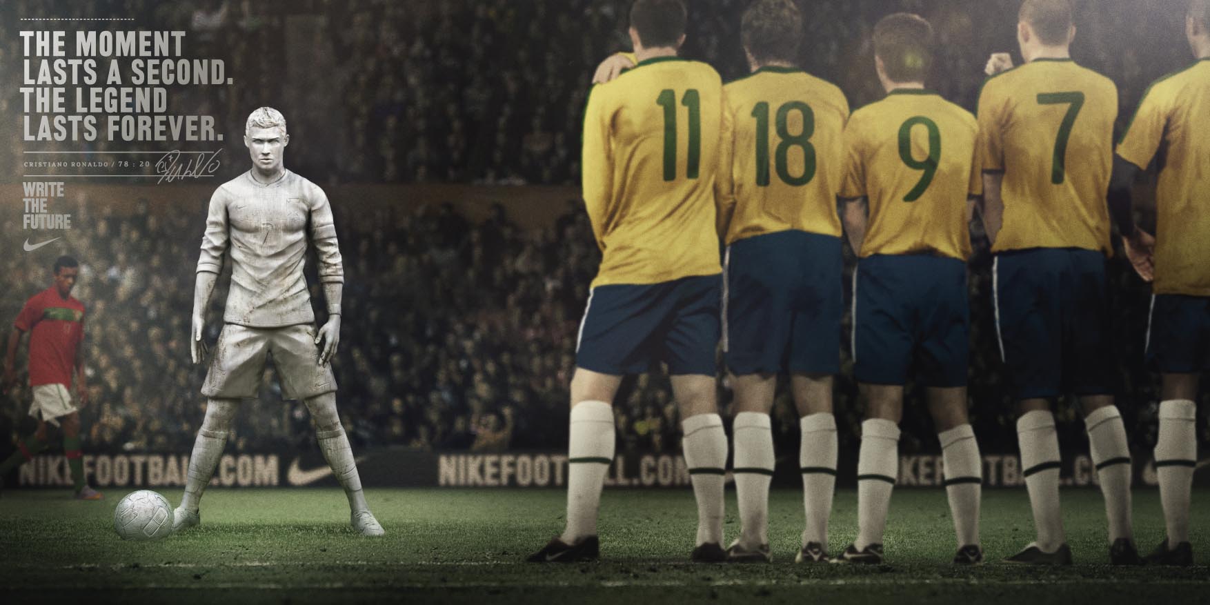 Tendero Miedo a morir impulso 5 Nike 'Write The Future' World Cup Print Ads