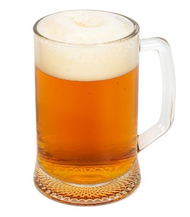 mug with a fresh beer