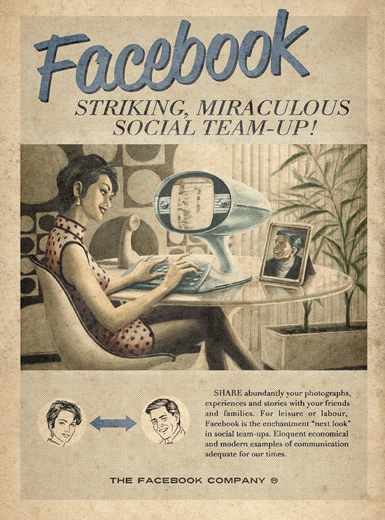 4 Fabulous Social Media Vintage Ads