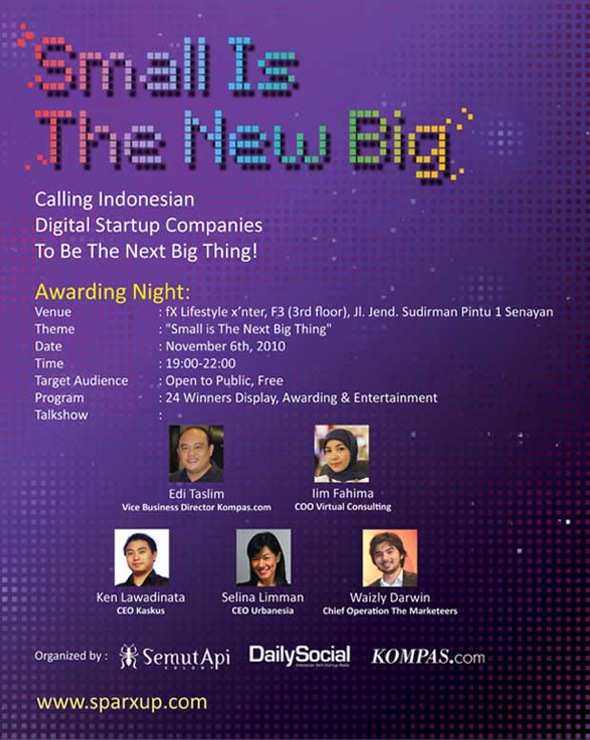 Sparx Up Awards 2010 - Small is the new Big Sparx Up Awards 2010 - Small is the new Big