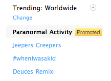 paranormal activity twitter