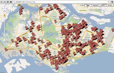 ParkAlert warden sightings map