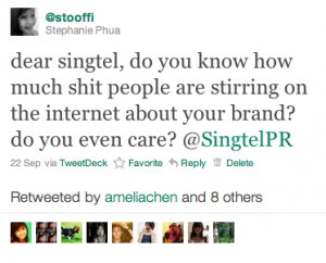 singtel tweet fail singtel tweet fail