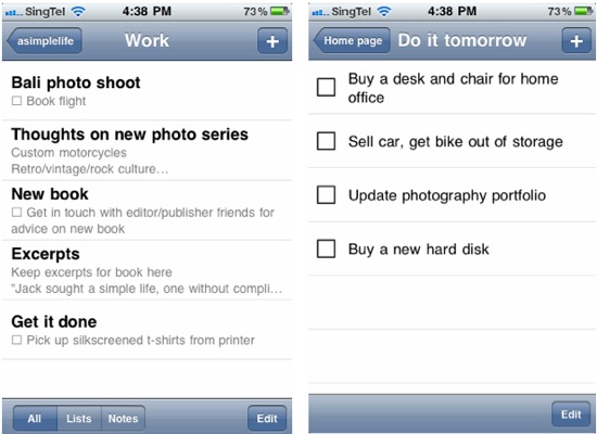 Backpocket screenshots