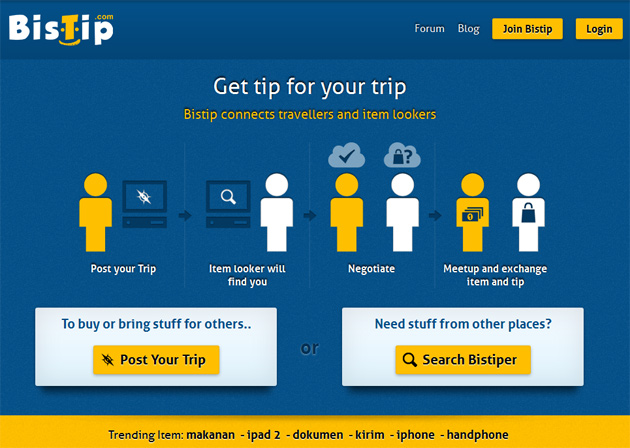 Bistip screenshot
