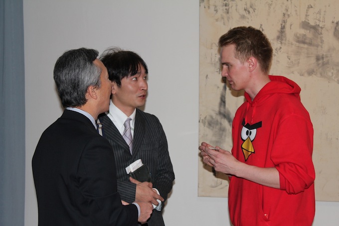 Antti Sonninen (Business Development Japan) socializes after the event