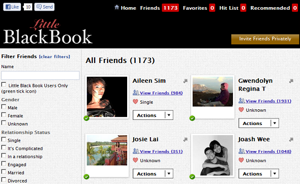Little Black Book on Facebook-152530
