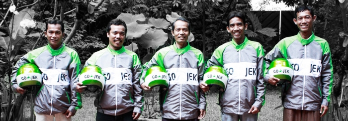 Go-Jek drivers Go-Jek drivers