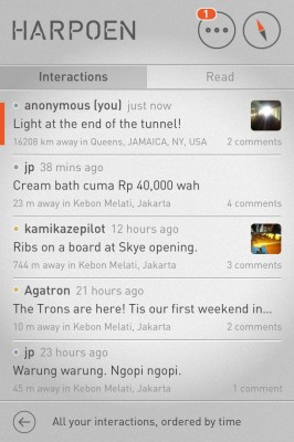 Harpoen - Trail with notifications