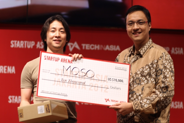Japanese Startup Moso Walks Away With US$10,000 as the Winner of Startup Asia Jakarta