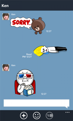 line windows phone