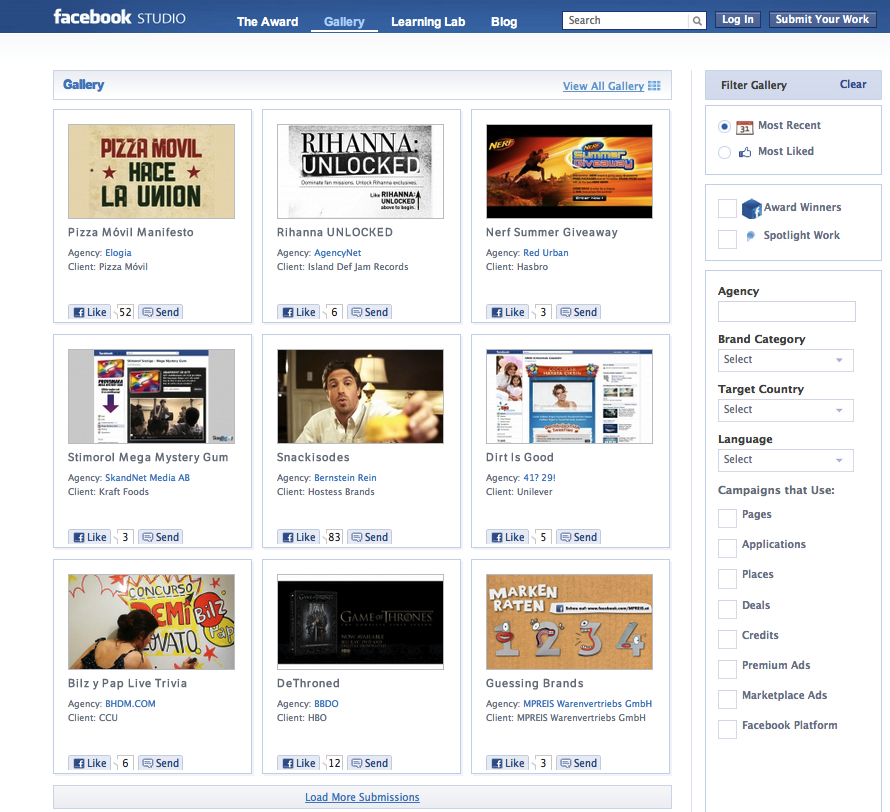 Facebook Studio Gallery