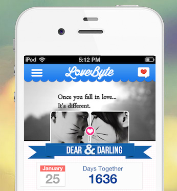lovebyte-on-iphone