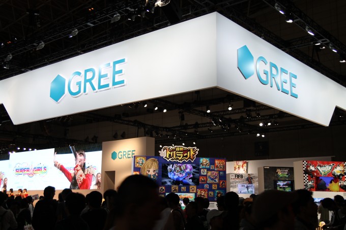 GREE booth, 2012 Tokyo Game Show GREE booth, 2012 Tokyo Game Show