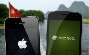 China iPhone Android users 2012 iPhone and Android in China