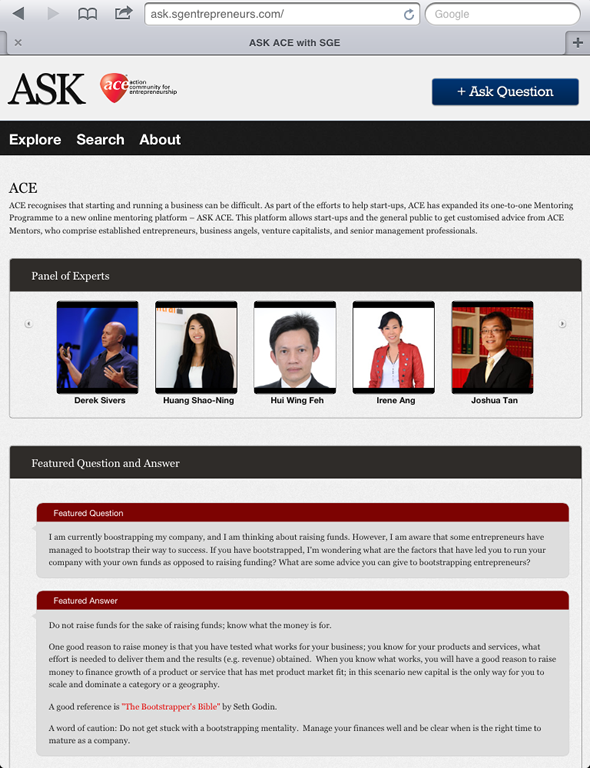 ASK ACE with SGE: Mentors Are Here To Help You