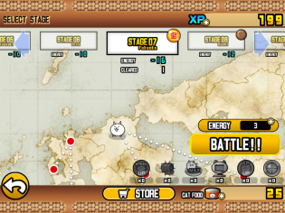 Round select, based on map of Japan