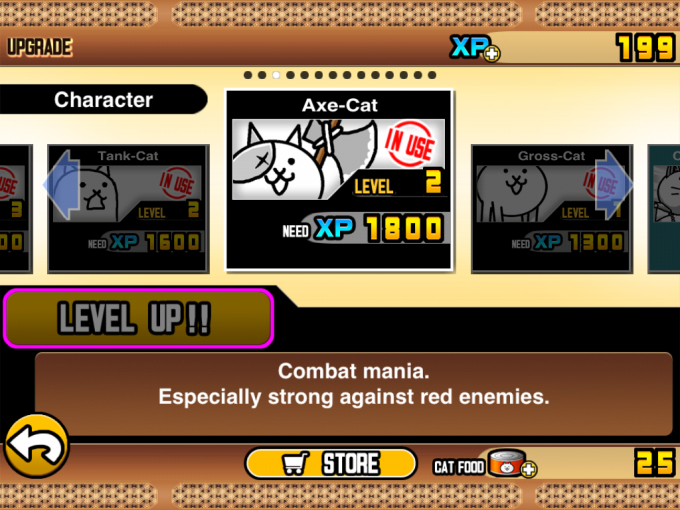 upgrading cats