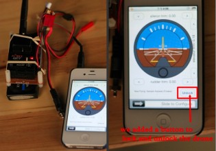 HeX drone with iPhone app for control