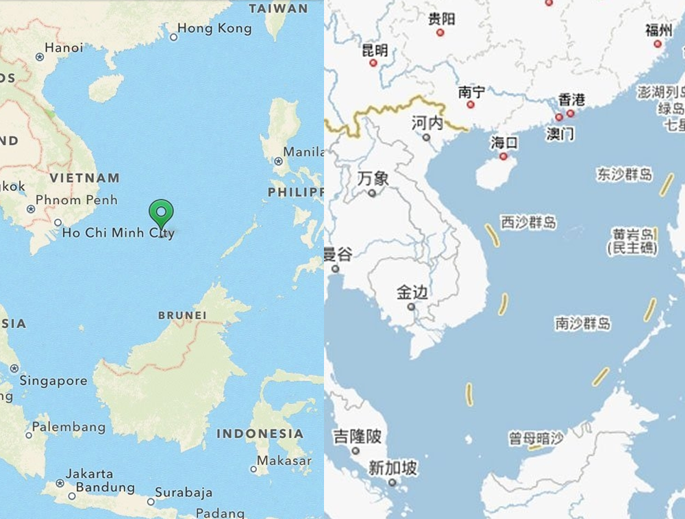 map of china and vietnam Wechat Offends Vietnamese Users With Cow Tongue Chinese Maps map of china and vietnam