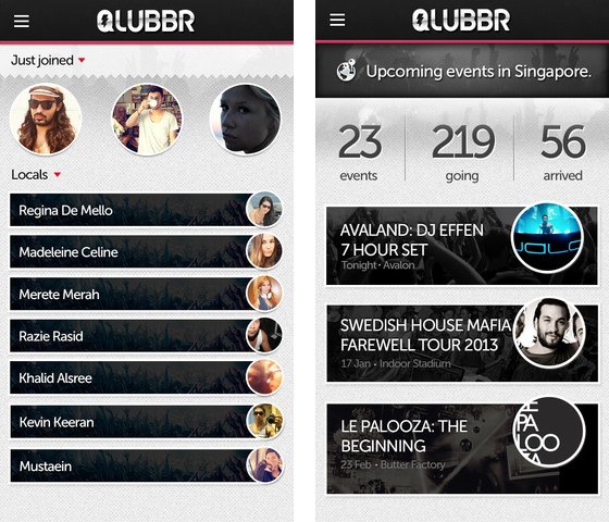 social nightlife app Qlubbr