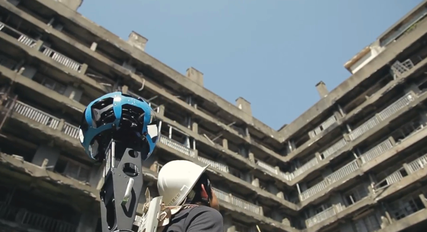 Google’s StreetView Guy Walking Around Japan’s Creepily Deserted Battleship Island