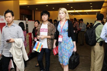 Former Googler and current Yahoo! CEO Marissa Mayer at Startup Asia Jakarta 2012.