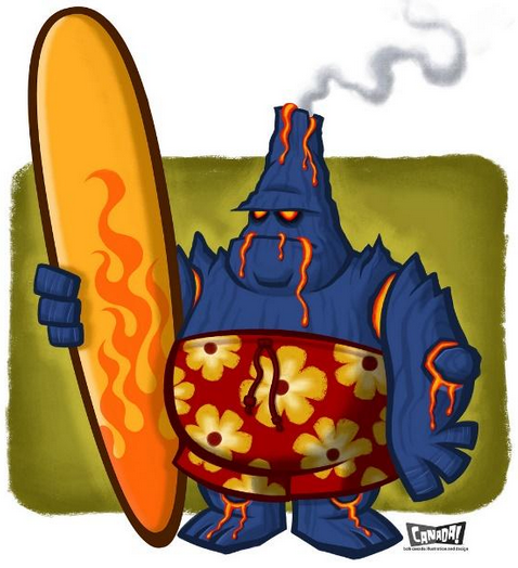 volcano dude