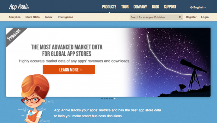 App Annie Website Screenshot