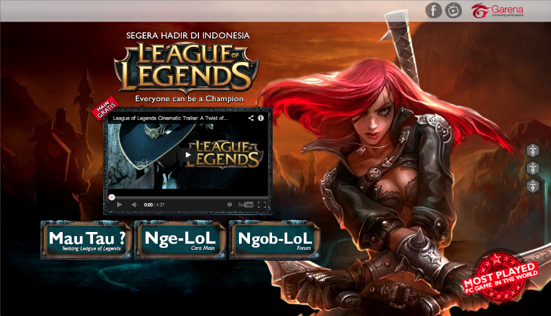 Garena Indonesia to Release League of Legends Indonesian Version