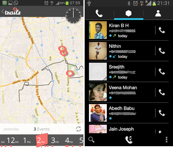 trails and dialapp