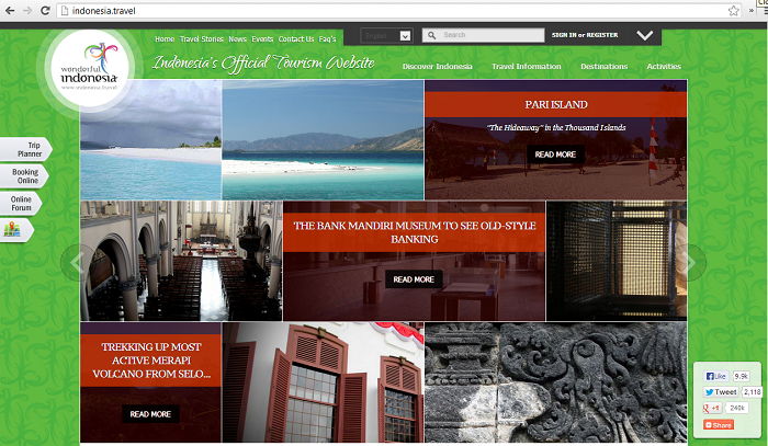 Official ‘Indonesia.Travel’ tourism site plans expansion, will add