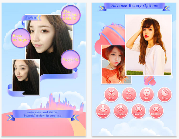 Cute korean photo editor app