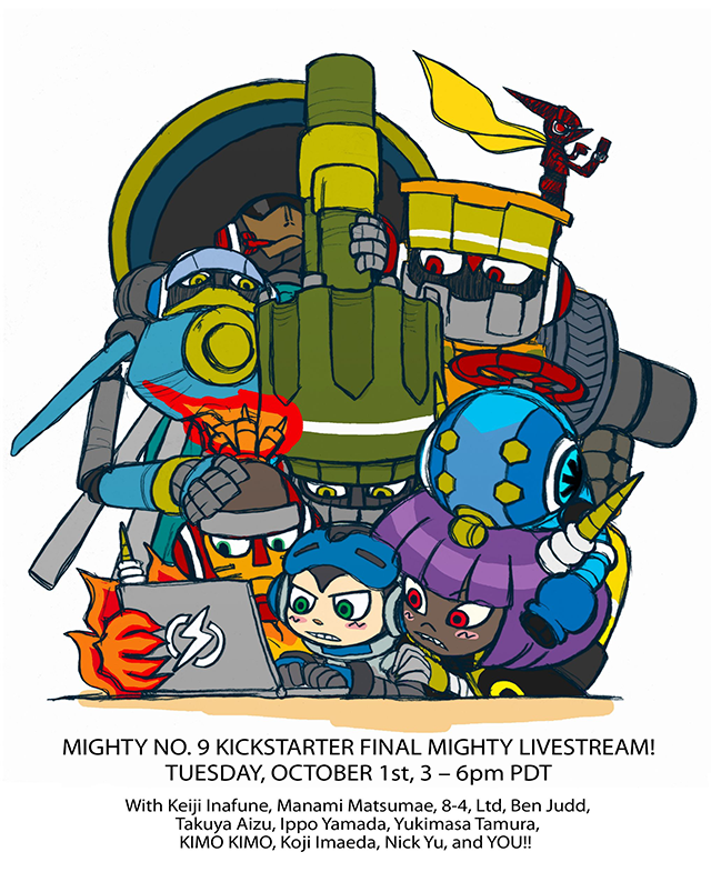 Comcept’s Mighty No.9 to use Unreal Engine, finale livestream on October 1 Comcept’s Mighty No.9 to use Unreal Engine, finale livestream on October 1