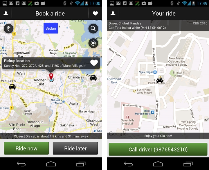 Olacabs to expand online taxi and car booking with $20M funding