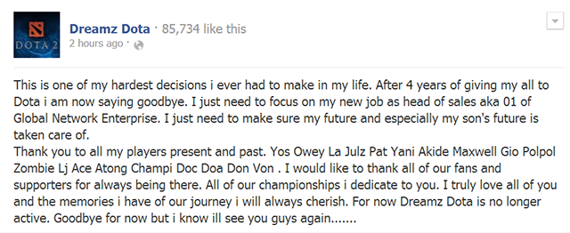 Dreamz Facebook Screenshot