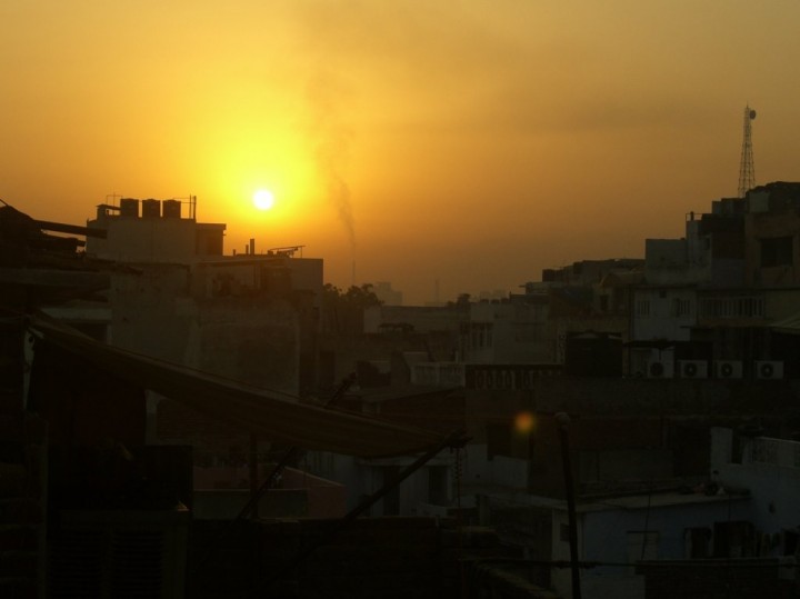 delhi india skyline