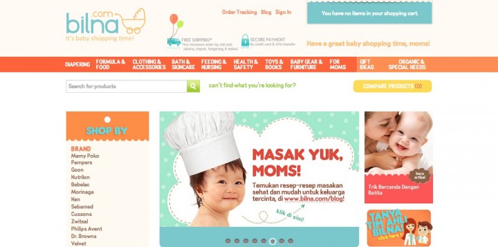 website for baby shopping
