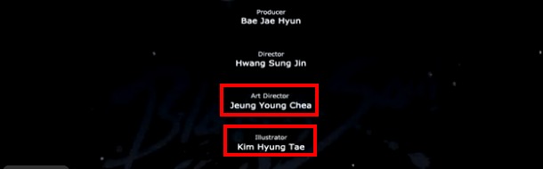 In yesterday's trailer, Kim Hyung Tae was credited as an illustrator, not art director.