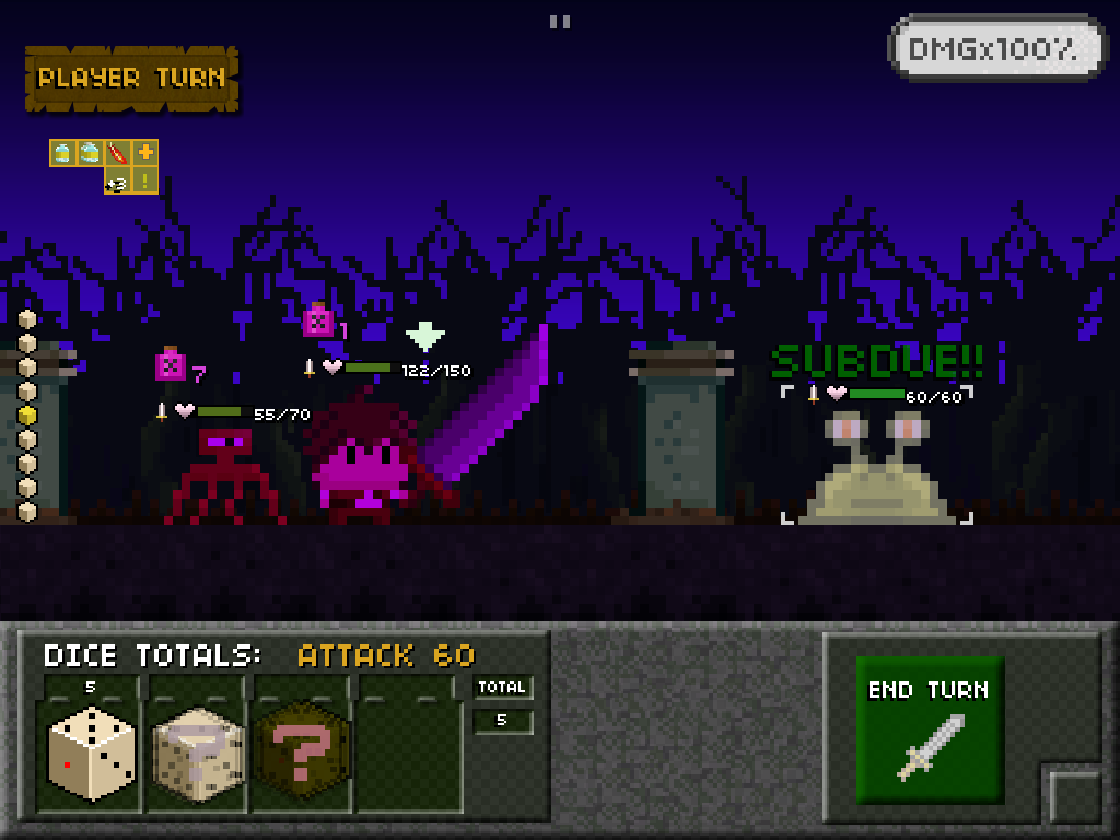 Tiny Dice Dungeon review dice, dice baby!