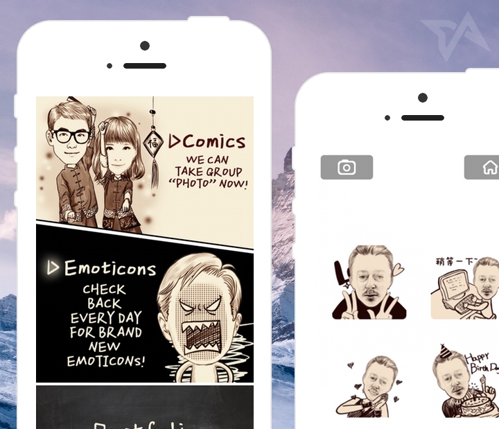 momentcam emoticon packs how to use
