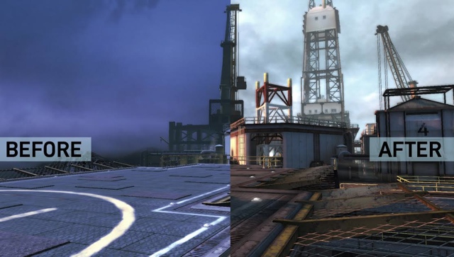 Reworked lighting in a Phantoms level.