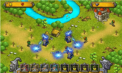 A screen from Wizards and Goblins
